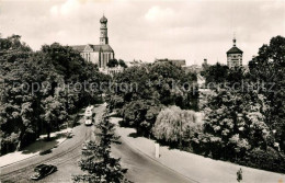 73595667 Augsburg Blick Auf St Ulrich Kirche Und Rotes Tor Augsburg - Augsburg