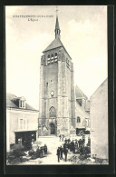 CPA Chateauneuf-sur-Loire, L'Eglise, Hochzeitsgäste  - Other & Unclassified