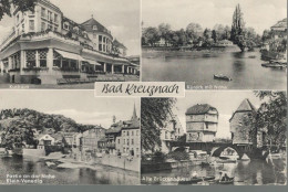 Germany Bad Kreuznach. Illustrated View Posted Postcard - Bad Kreuznach