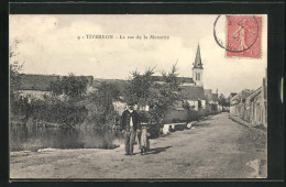 CPA Tivernon, La Rue De La Mercerie, Vue De La Rue  - Sonstige & Ohne Zuordnung