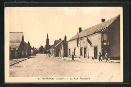 CPA Tivernon, La Rue Principale, Vue De La Rue  - Other & Unclassified