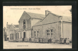 CPA Neuville-aux-Bois, École Des Filles  - Other & Unclassified