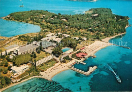 73595467 Corfu Korfu Hotel Kontokali Beach Fliegeraufnahme Corfu Korfu - Grecia