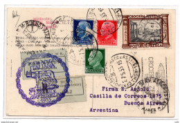 Posta Aerea Zeppelin Lire 15 + Complementari Su Bella Cartolina - Poststempel