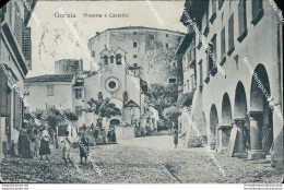 Bt122 Cartolina Gorizia Citta'  Piazzetta E Castelli Angoli Rotti Friuli - Gorizia