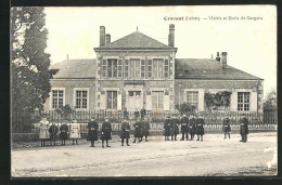 CPA Cravant, Mairie Et Ecole De Garcons  - Sonstige & Ohne Zuordnung