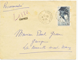 MEURTHE ET MOSELLE ENV 1947 LUNEVILLE LETTRE RECOMMANDEE PROVISOIRE PAR MANQUE D'ETIQUETTE - Cartas & Documentos