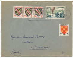 VAUCLUSE ENV 1957 SURTAXE JOURNEE DU TIMBRE 1955 AVIGNON GARE OMEC SECAP - Lettres & Documents