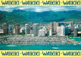 73705043 Waikiki Aerial View Of Ala Wai Yacht Harbor Waikiki Hotels And Apartmen - Otros & Sin Clasificación