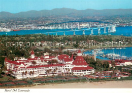 73705038 San_Diego_California Hotel Del Coronado And Coronado Bay Bridge Aerial  - Otros & Sin Clasificación