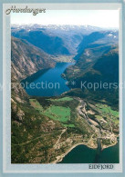 73362057 Hardanger Eidfjord Fliegeraufnahme Hardanger - Norvège