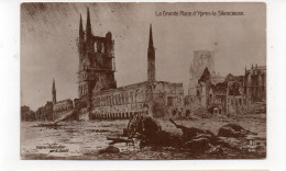 BELGIQUE - La Grande Place D'YPRES (IEPER) - La Silencieuse - 1918  (L26) - Ieper