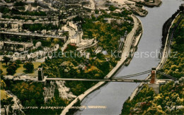 73335371 Bristol UK Clifton Suspension Bridge Aerial View Valentine's Postcard  - Bristol