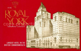 73333577 Toronto Canada Royal York Hotel Illustration Toronto Canada - Zonder Classificatie