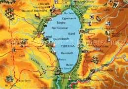73327291 Tiberias Gebietskarte Tiberias - Israele