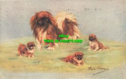 R601980 Dogs. Painting. Exclusive Celesque Series. Photochrom. 1924 - Wereld