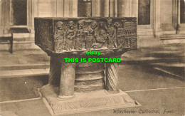 R602022 Winchester Cathedral. Font. Friths Series. No. 23989 - World