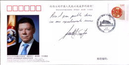 China Cover PFTN·WJ 2012-23 The State Visit To PR China By HE.Juan Manuel Santos Calderón, The President Of Colombia MNH - Enveloppes