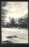 AK Mariatal, Blick über Den Fluss Zum Kirchturm  - Other & Unclassified
