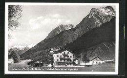 AK Hinterriss, Hotel Alpenhof, Ortsansicht Mit Risser Und Laliderfalken  - Other & Unclassified