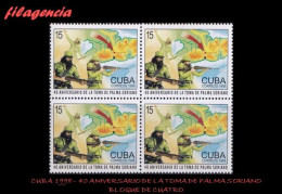 CUBA. BLOQUES DE CUATRO. 1998-35 40 ANIVERSARIO DE LA TOMA DE PALMA SORIANO - Nuovi