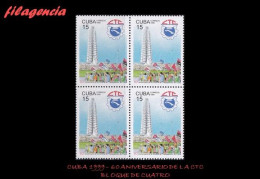 CUBA. BLOQUES DE CUATRO. 1999-03 60 ANIVERSARIO DE LA CENTRAL DE TRABAJADORES DE CUBA - Nuevos