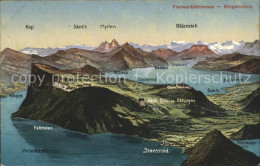 12043535 Buergenstock Aus Der Vogelschau Alpenpanorama Buergenstock - Otros & Sin Clasificación