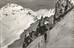 12031235 Davos GR Felsenweg Strelapass Mit Weissfluhjoch Davos Platz - Other & Unclassified