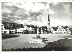 12029135 Amriswil TG Marktplatz Brunnen Kirche Amriswil TG - Andere & Zonder Classificatie