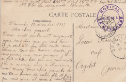 BOUCHES DU RHONE CP 1915 MARSEILLE HOPITAL BENEVOLE 3BIS DE LA MAZARADE - WW I