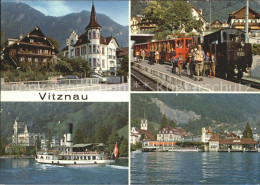 12020115 Vitznau Rigi Vierwaldstaetersee Dampfer Eisenbahn  Vitznau - Sonstige & Ohne Zuordnung