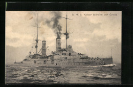 AK S. M. S. Kaiser Wilhelm Der Grosse In Voller Fahrt  - Oorlog