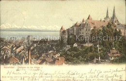 12015125 Neuchatel NE Chateau Et Les Alpes Schloss Neuchatel - Autres & Non Classés