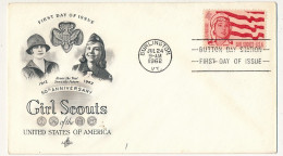 Etats Unis => Enveloppe FDC =>  Girls Scouts Of The USA - Burlington VT - 24 Juillet 1962 - 1951-1960