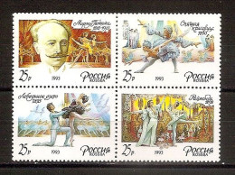 RUSSIA 1993●Ballet●Mi 283-86Zd MNH - Nuevos