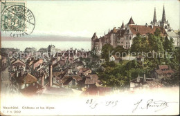 12014835 Neuchatel NE Chateau Et Les Alpes Schloss Alpen Neuchatel - Sonstige & Ohne Zuordnung