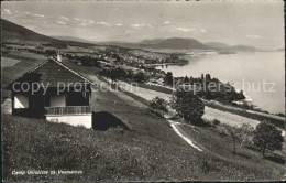 12014095 Vaumarcus Camp Unioniste Panorama Lac De Neuchatel Vaumarcus - Andere & Zonder Classificatie