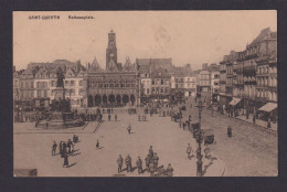 Ansichtskarte Saint Quentin Frankreich Rathausplatz Feldpost Dissen - Other & Unclassified