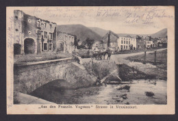Ansichtskarte Vexaincourt Vogesen Frankreich Feldpost Strassenansicht N. - Other & Unclassified