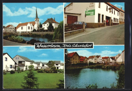 AK Wasserlosen, Gasthaus, Blick Zur Kirche, Ortsansicht  - Sonstige & Ohne Zuordnung