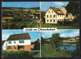 AK Hammelburg-Obereschenbach, Gasthaus, Geschäft, Uferpartie  - Hammelburg