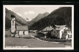 AK Gries I. Sulztal, Ortspartie Mit Gasthaus Zum Guten Tropfen Und Kirche  - Autres & Non Classés