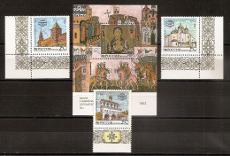 RUSSIA 1993●Architecture●Nowgorod Kremlin●Mi 315-17(stamps From Sheetlet), Bl.6 MNH - Ungebraucht