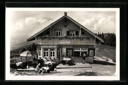 AK Pfänderspitz-Hütte, Berghütte Mit Besuchern Auf Der Terrasse  - Other & Unclassified