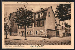 AK Weimar / Thür., Strassenpartie Am Schillerhaus  - Weimar