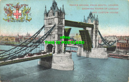 R602204 Tower Bridge From South. London. Showing Tower Of London And Custom Hous - Other & Unclassified