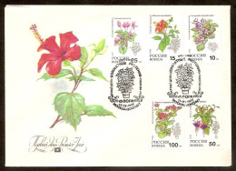 RUSSIA 1993●FLOWERS Pot Plants●●BLUMEN Topfpflanzen●FDC /Mi296-300 - FDC