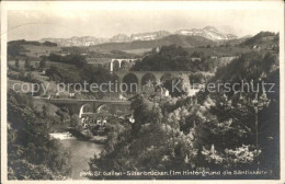 11959945 St Gallen SG Sitterbruecken Im Hintergrund Saentiskette St. Gallen - Otros & Sin Clasificación