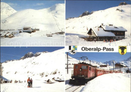 11958915 Oberalppass Gasthaus Piz Calmot Eisenbahn  - Andere & Zonder Classificatie