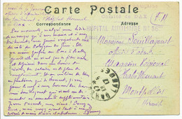 LANDES CP 1917 HOPITAL BENEVOLE 86 Bis ETABLISSEMENT THERMAL HOTEL DE L ETABLISSEMENT DES BAIGNOTS A DAX - WW I